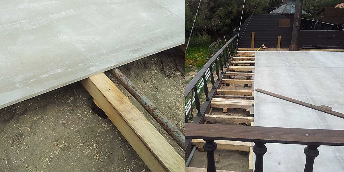 Pavimento sopraelevato isolante su legno